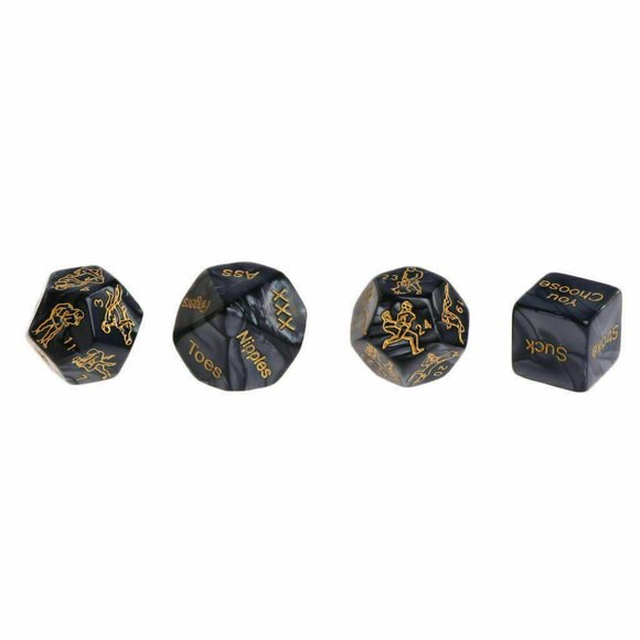 4 Funny Love Dice Sex Position Game Dices -Black - Picture 9 of 9